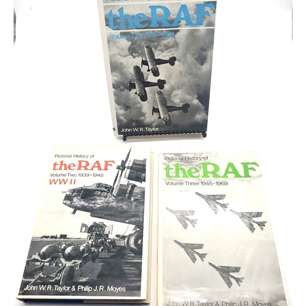 the RAF VOL‎ 1-3 collection Pictorial History of the RAF Vintage Rare with DJ